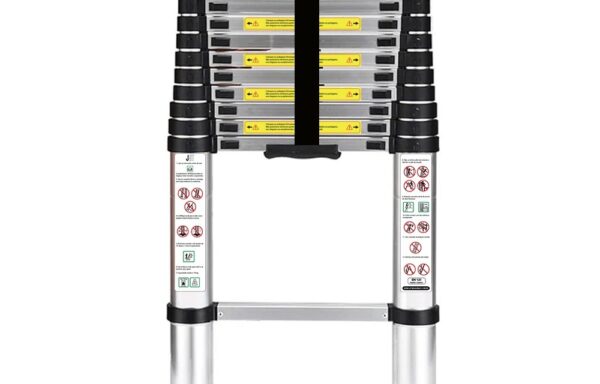 Escada Telescópica Extensiva Inox – 11 Degraus – 3,20 Metros – ETI320